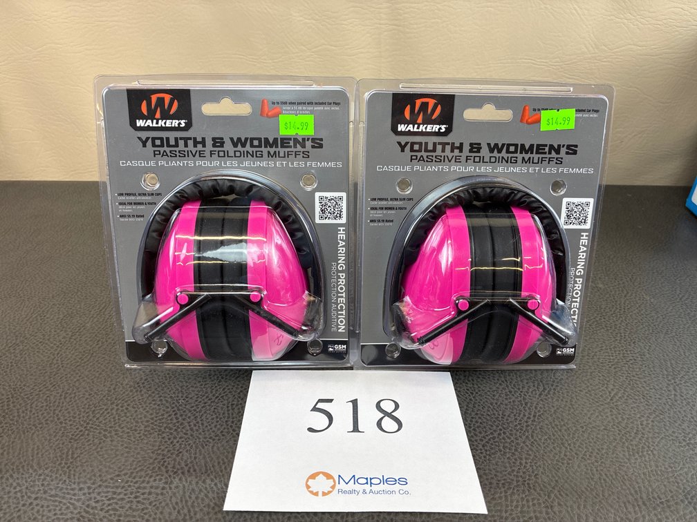 (2) Walker’s Youth& Women’s Earmuffs