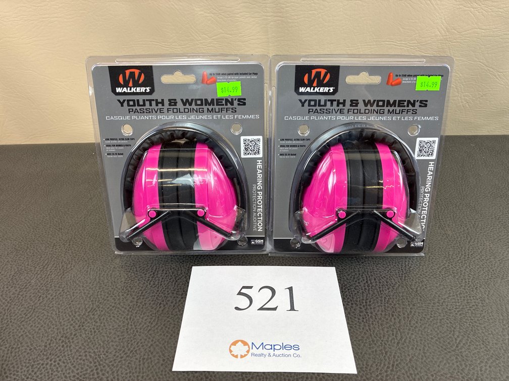 (2) Walker’s Youth Earmuffs