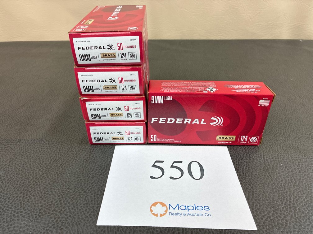 (250) Rounds 9mm