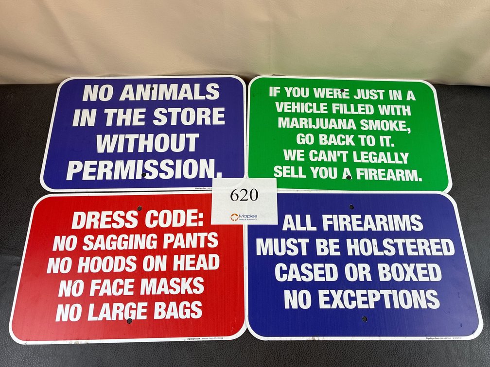 (4) Signs