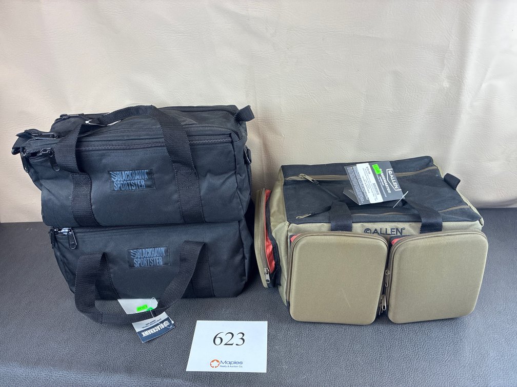 (3) Range Bags Allen, Blackhawk Sportster