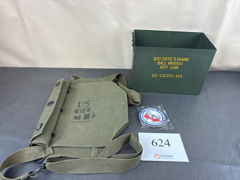 Gas Mask Bag, Ammo Can, Narcotic Patch