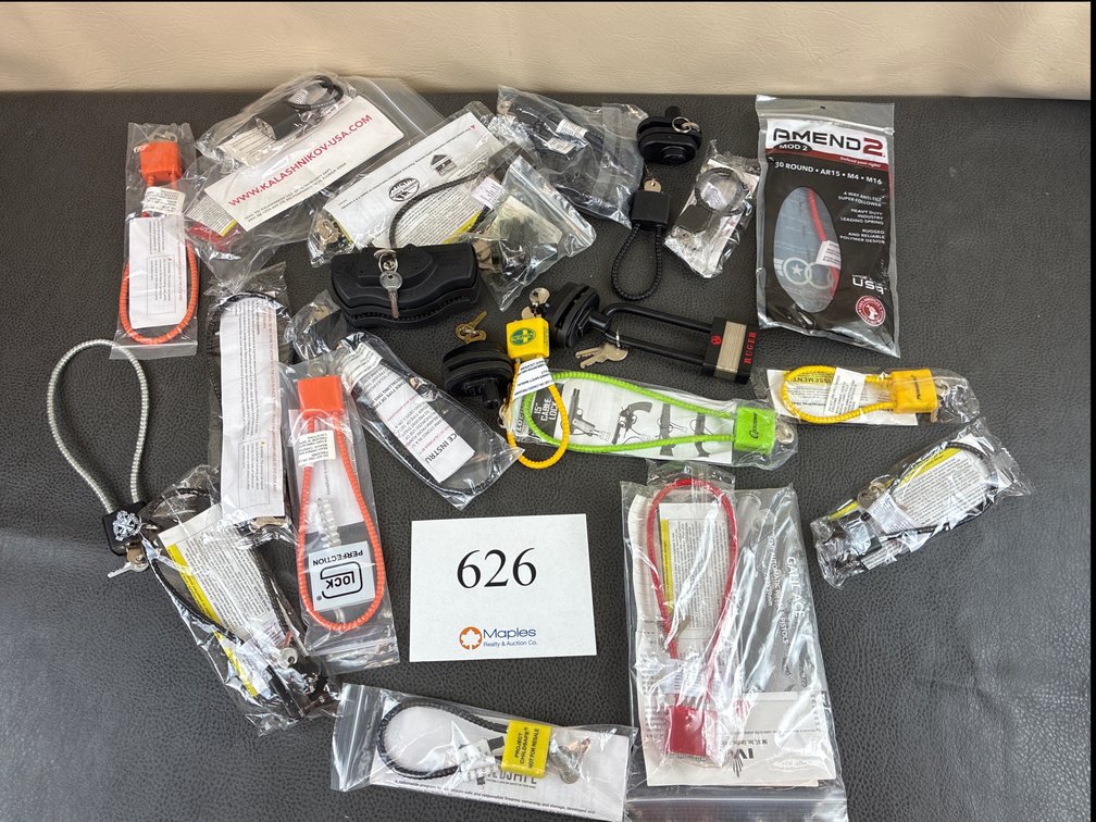 Assortment of Gun Locks, Trigger Locks