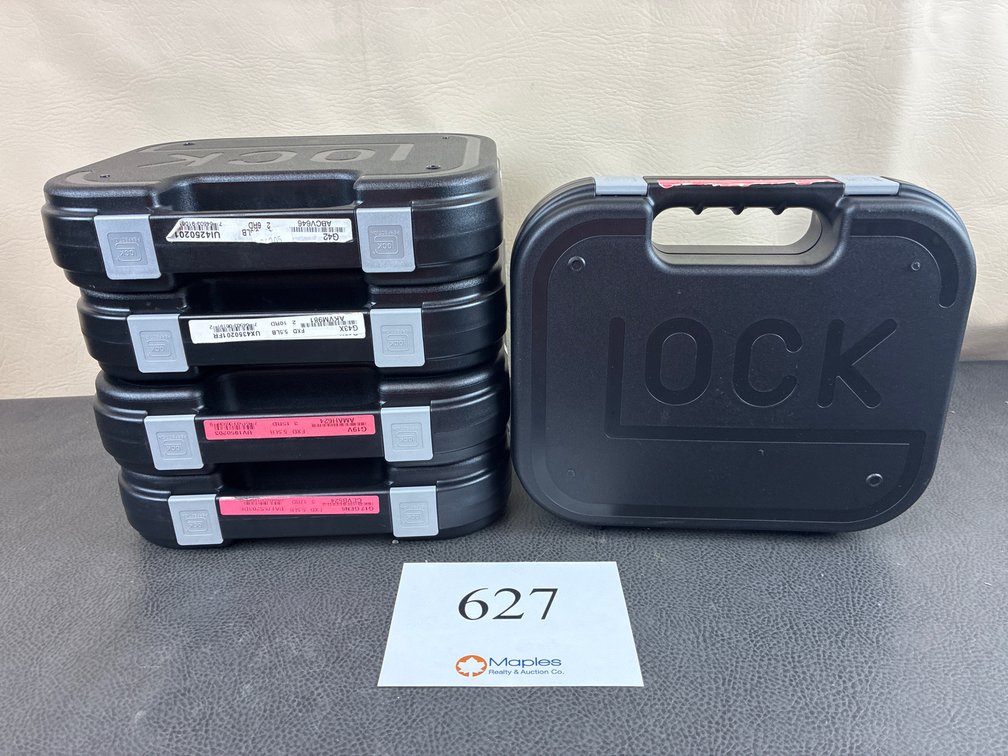 (5) Glock Pistol Cases (Hard)