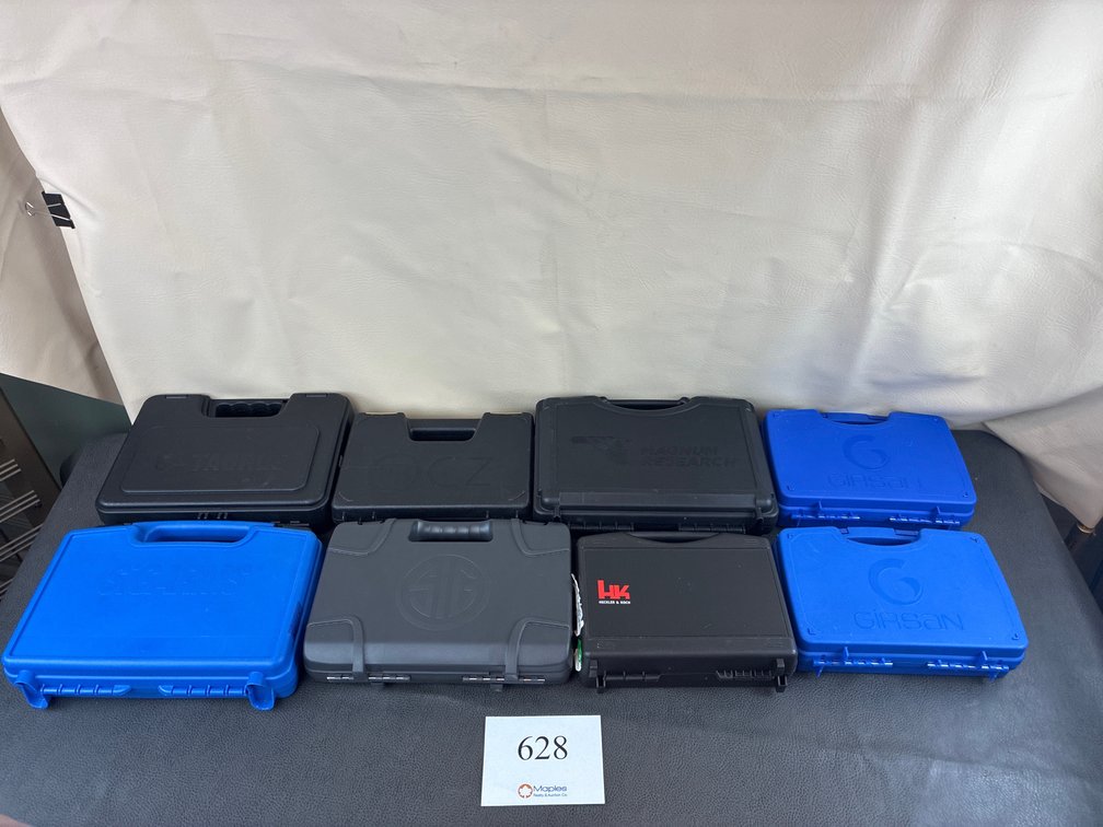 (8) Hard Pistol Cases