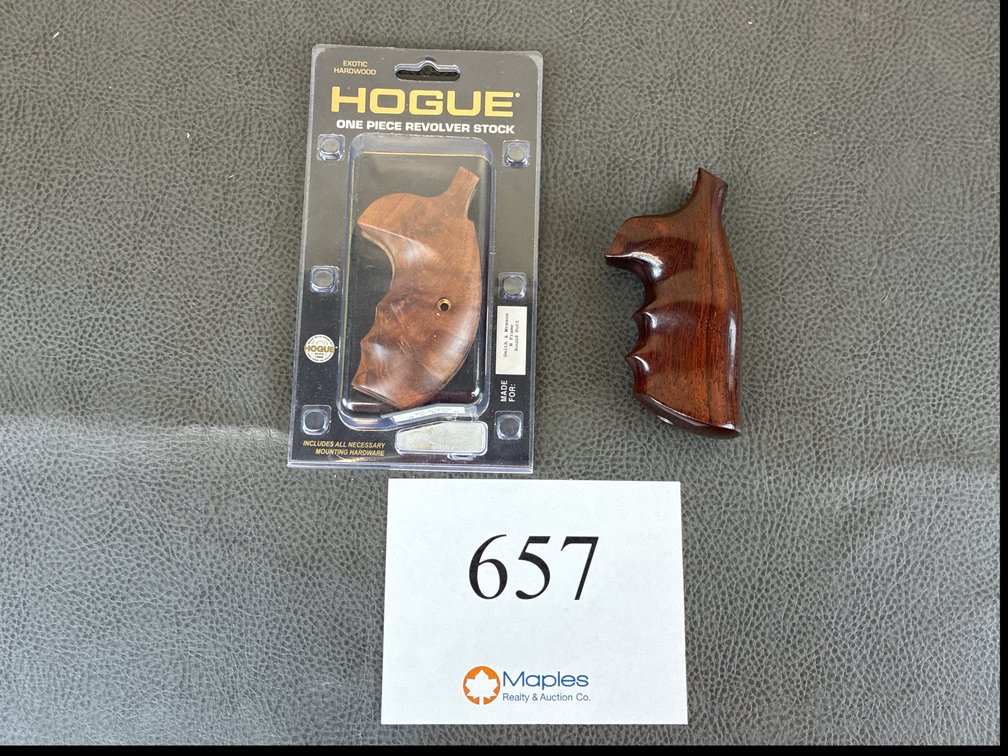 (2) Wooden Revolver Grips