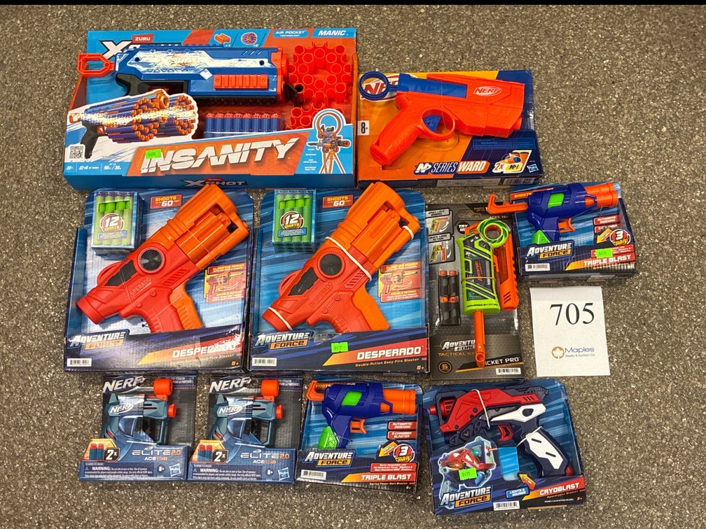 Large Lot of Nerf Guns
