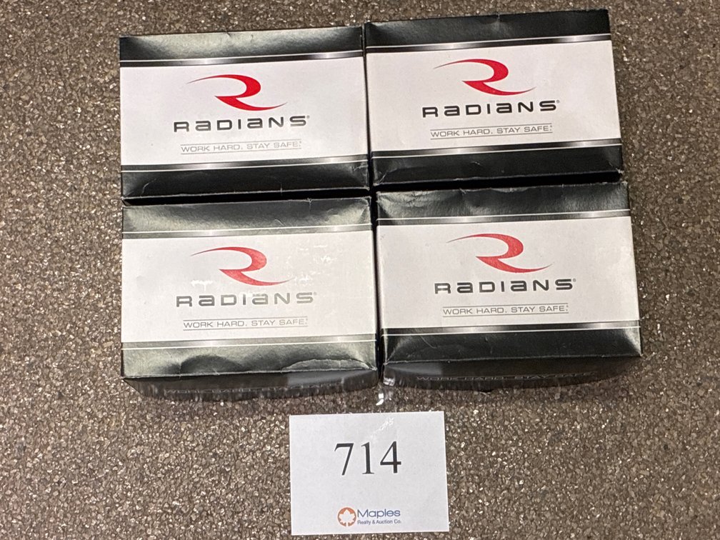 (4) Boxes of Radians Shooting Glasses