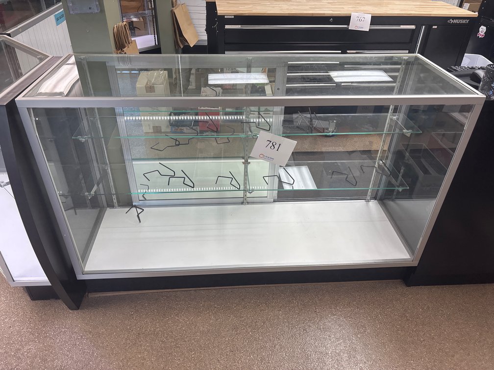 Illuminated Glass Display Case