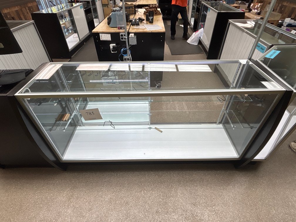 Illuminated Glass Display Case