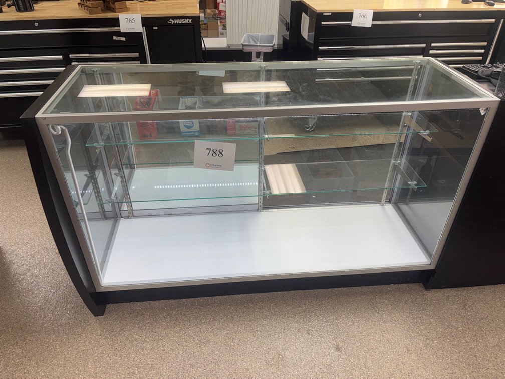 Illuminated Glass Display Case