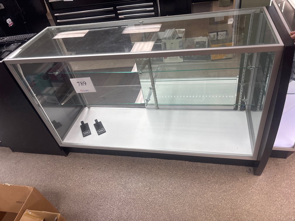 Illuminated Glass Display Case