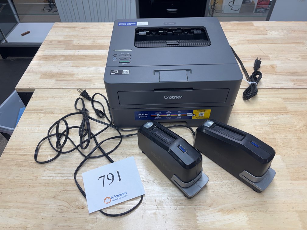 Brother Printer & (2) Bostitch Staplers