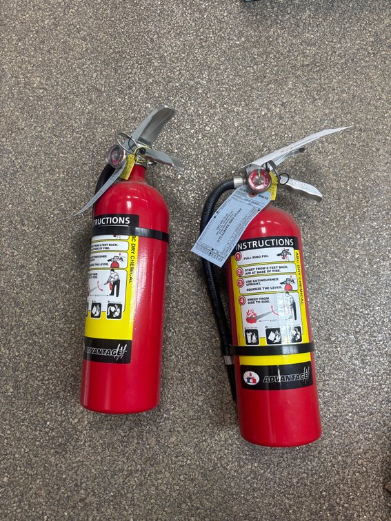 (2) Fire Extinguishers