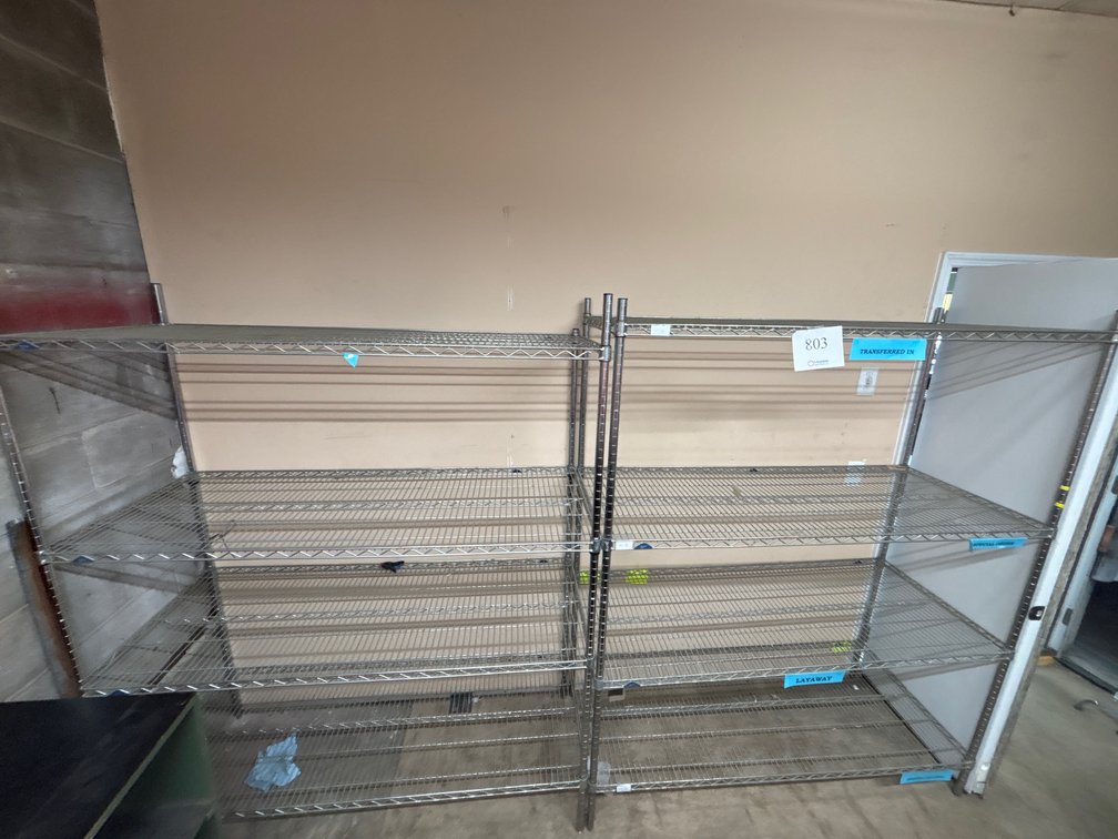 (2) Metro Metal Shelves