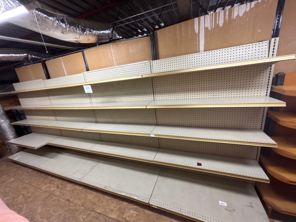 (4) Metal Shop Shelves