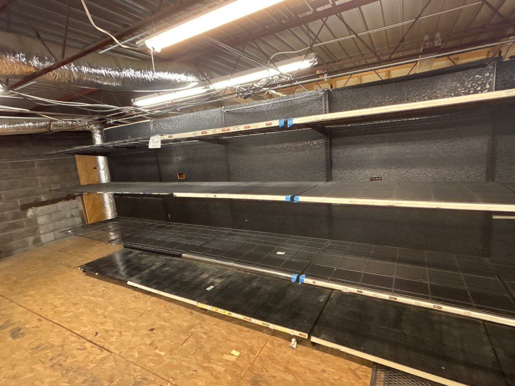 (4) LARGE METAL Storage Shelves