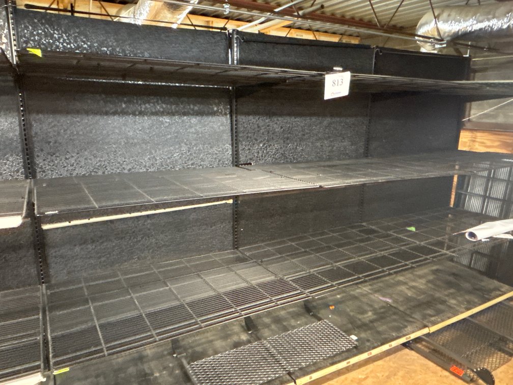 (3) LARGE METAL Storage Shelves