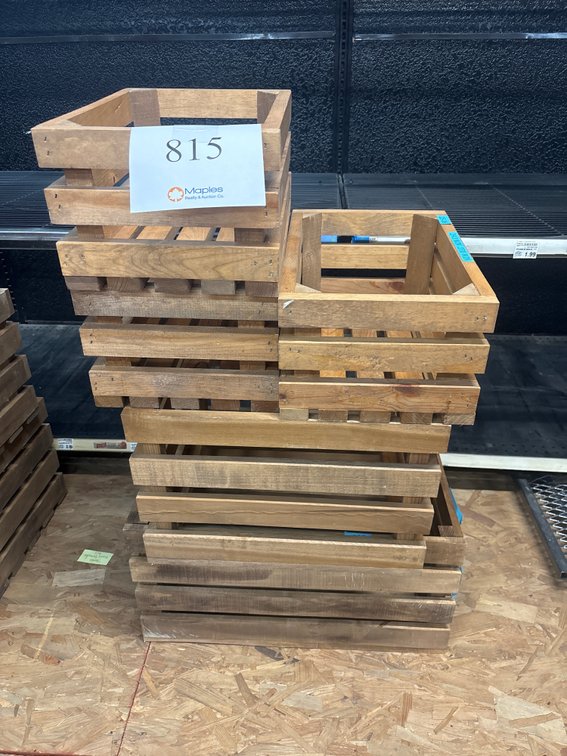 (5) Wooden Crates