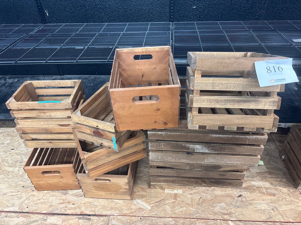 (10) Wooden Crates