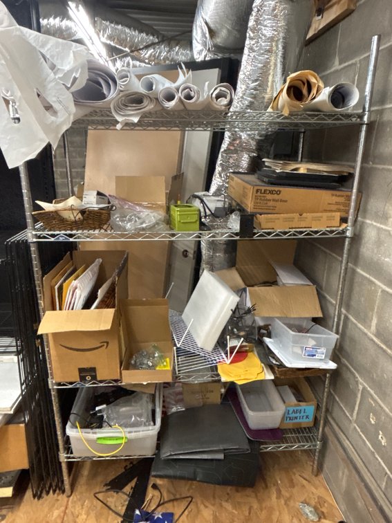 Metro Metal Shelf w Contents