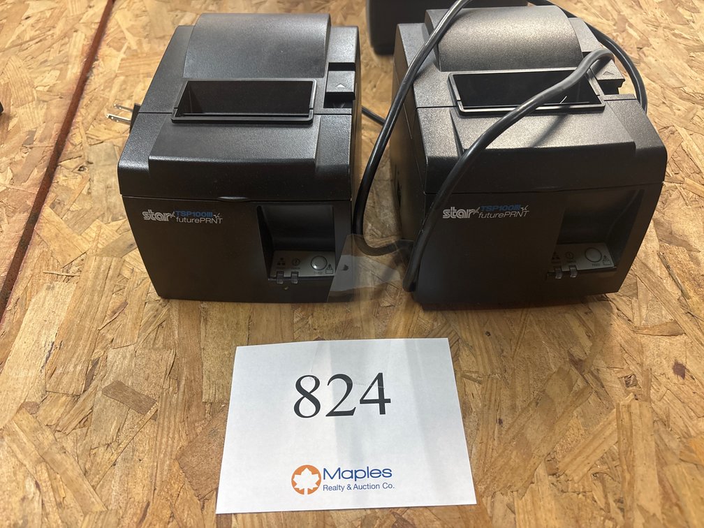 (2) Star TSP100 Receipt Printers