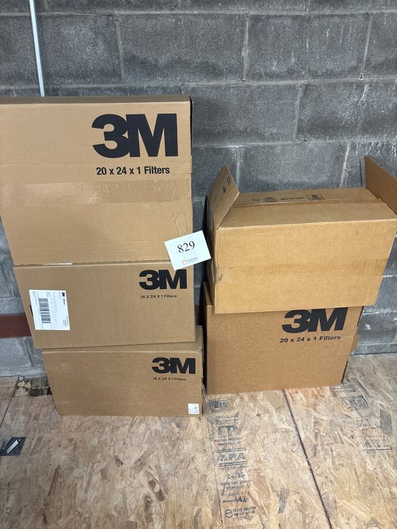 (5) Boxes of 3M Air Filters