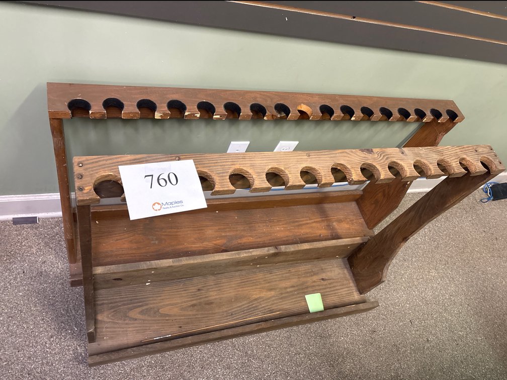 (2) Wooden Gun Racks