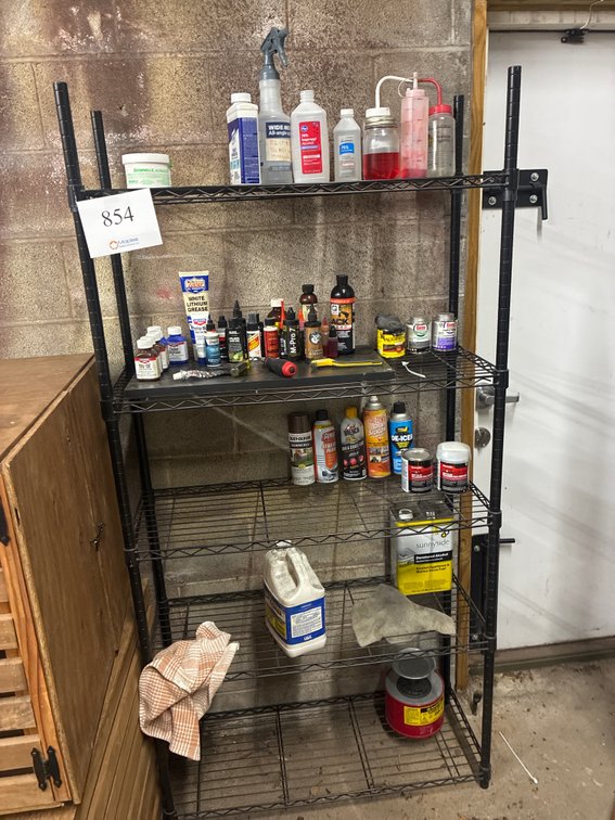 Shop Rack with Contents