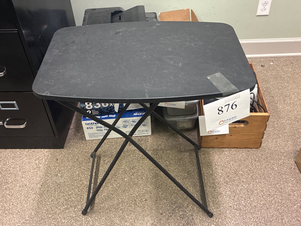 Small Black Folding Table