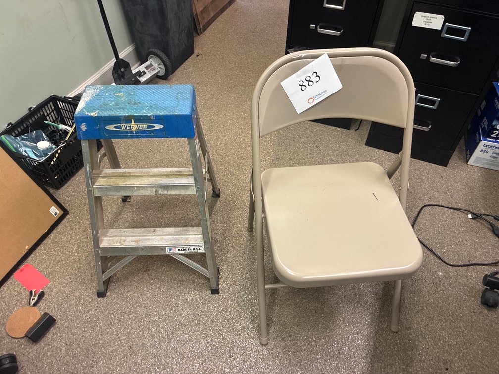 Step-Stool and Folding Chair