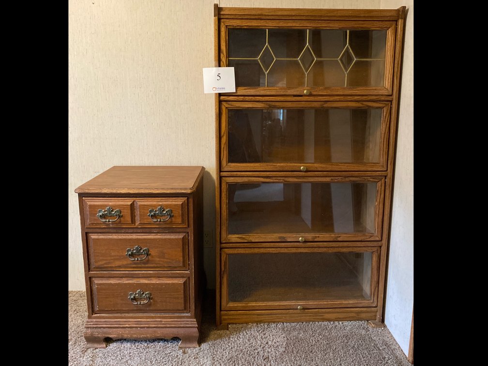 Nightstand and Curio Cabinet 