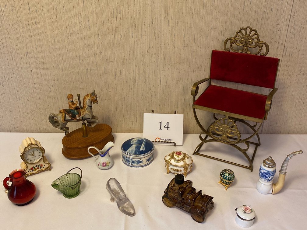 Avon Bottles and Various Trinkets 
