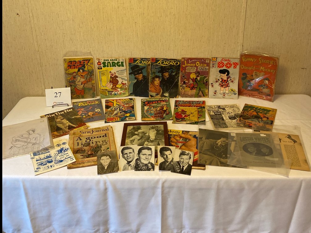 Old Comic Books and Various Articles 