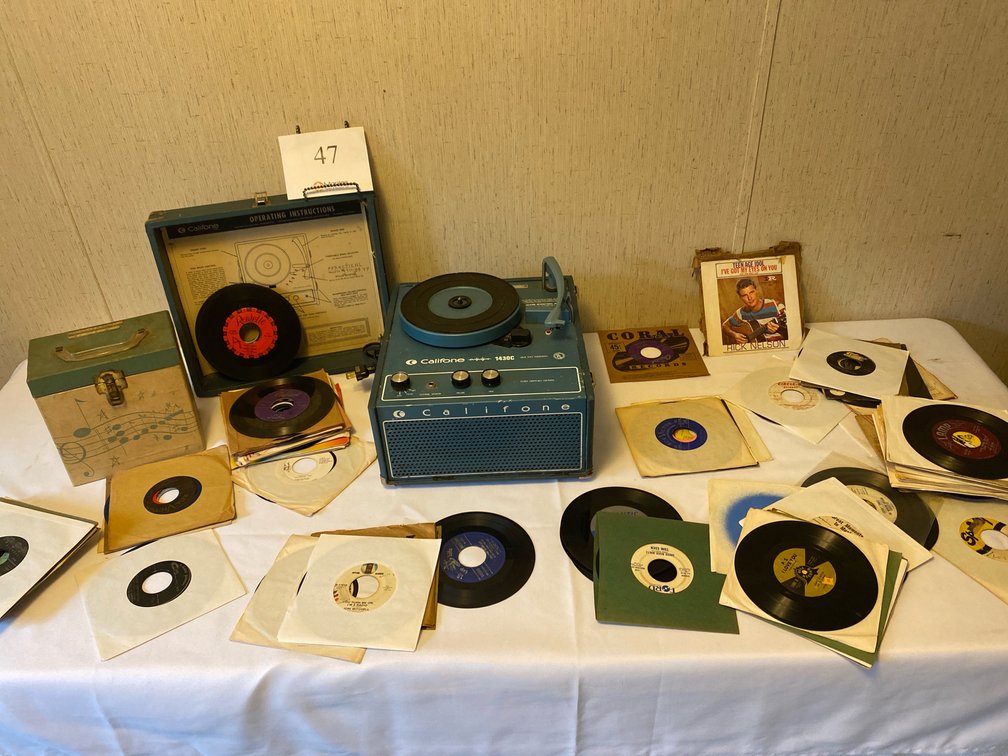 Califone Record Player with Records
