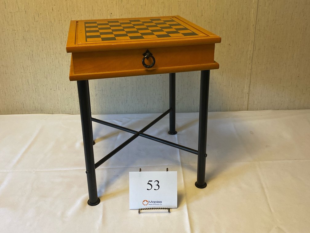 CHECKERS, CHESS, AND BACKGAMMON TABLE 