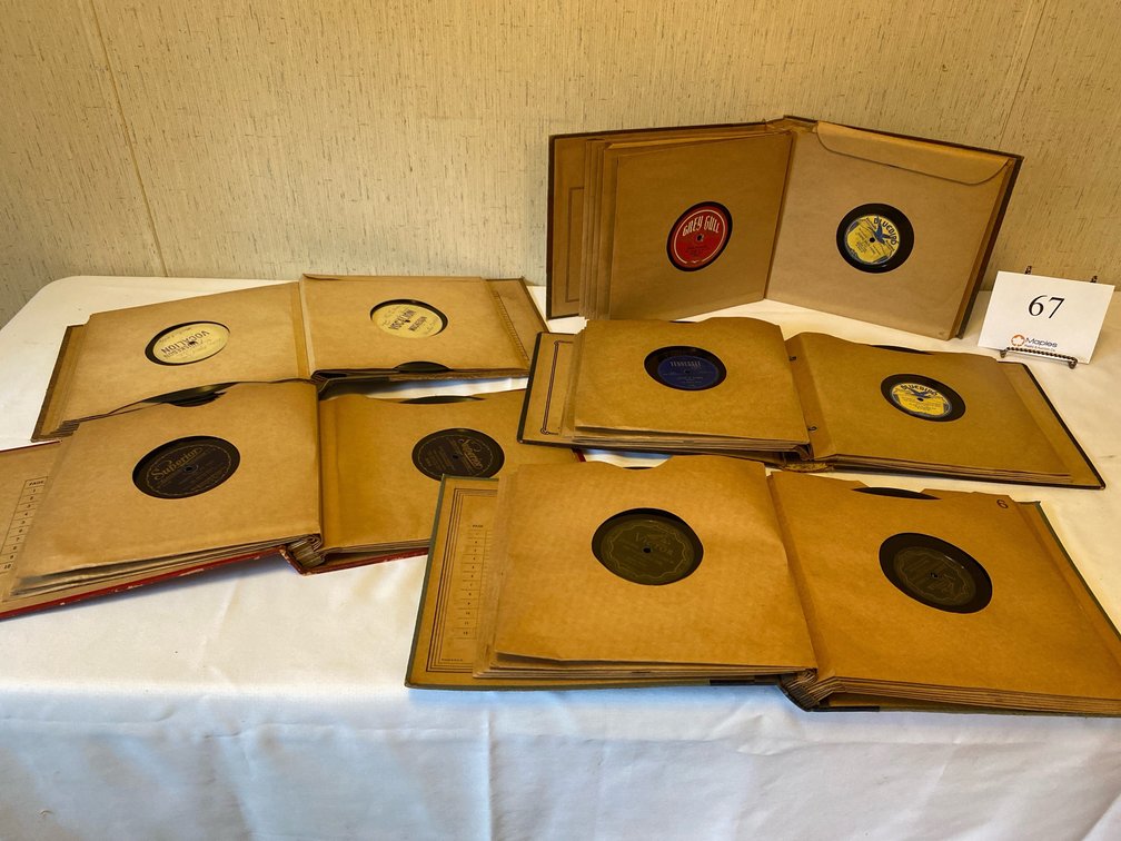  BOOKS OF VARIOUS 10” Records