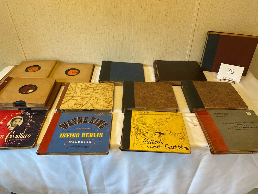  BOOKS OF VARIOUS 10”  RECORDS