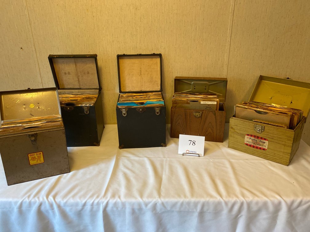 5 CONTAINERS OF VARIOUS 10” RECORDS
