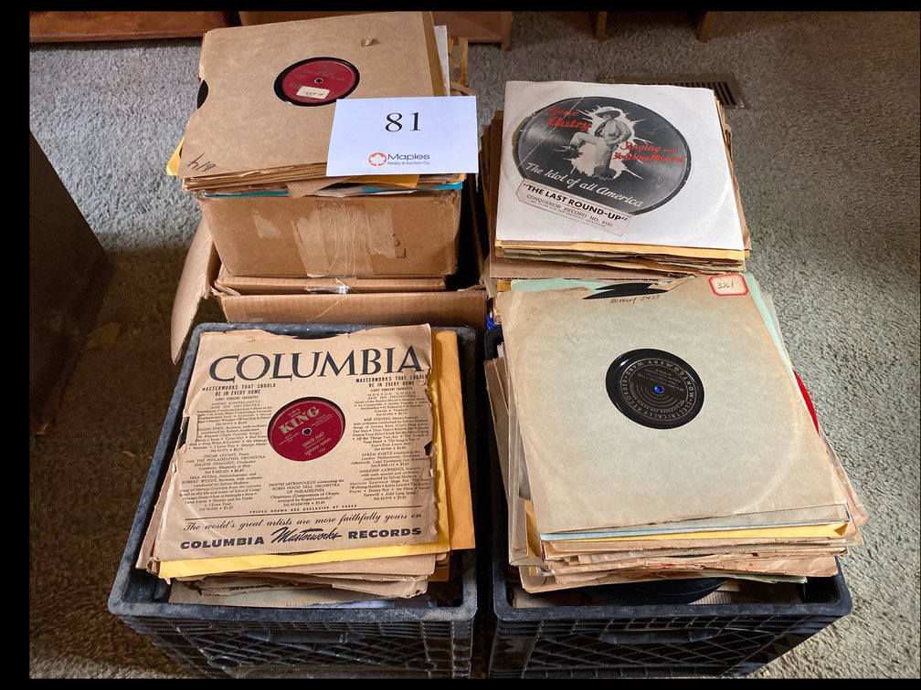 LARGE LOT OF 10” RECORDS
