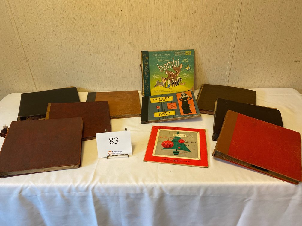VARIOUS 10” RECORD BOOKS