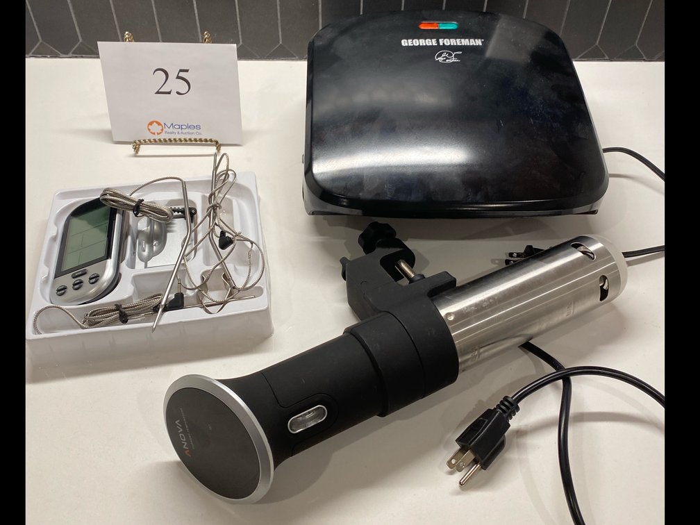 ANOVA PRECISION COOKER, GEORGE FOREMAN GRILL