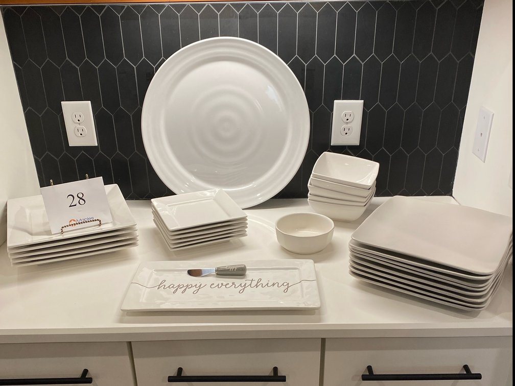 FOOD NETWORK DISHES, CHEESE PLATTER, DIP PLATES, PLATTER