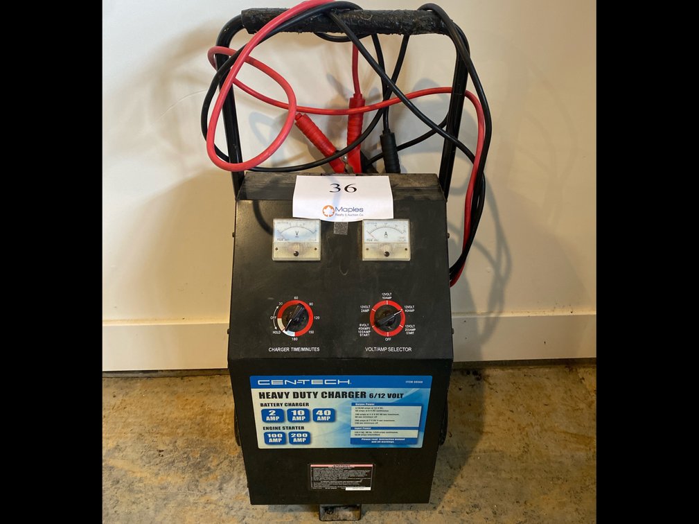 CEN-TECH HEAVY DUTY BATTERY CHARGER 6/12 VOLT