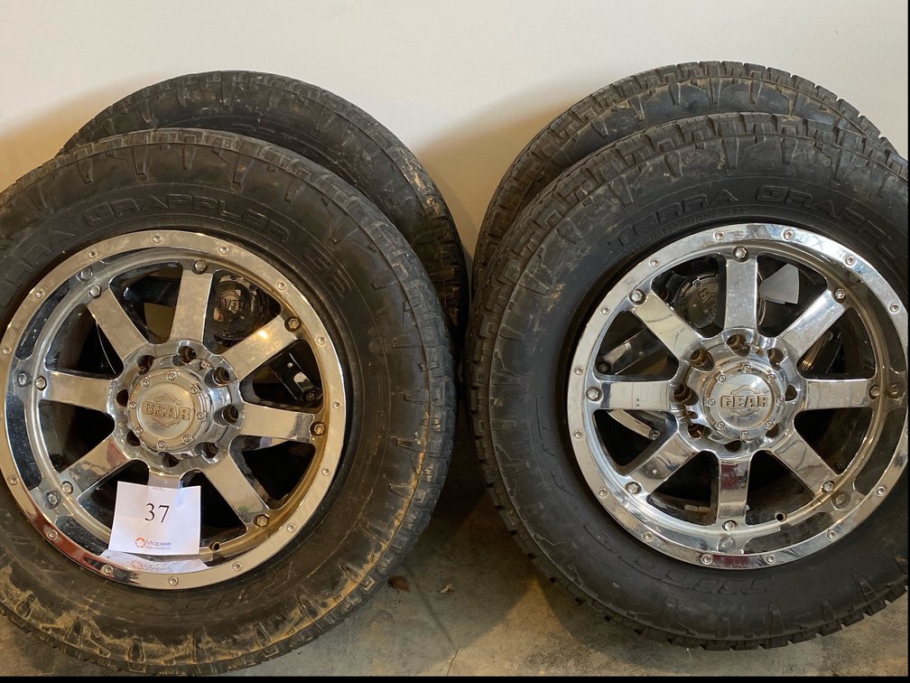 TERRA GRAPPLER G2 LT 295/65R20 WITH 20” GEAR CHROME RIMS