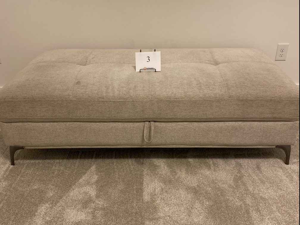 STORAGE BENCH 16”H x 64”L x 32”D