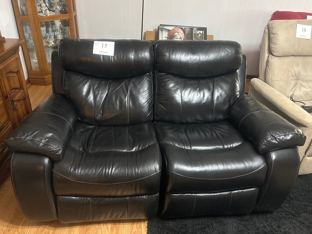 Black Reclining Loveseat