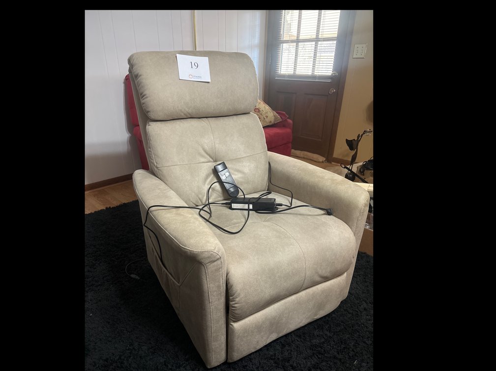 Tan Electric Recliner