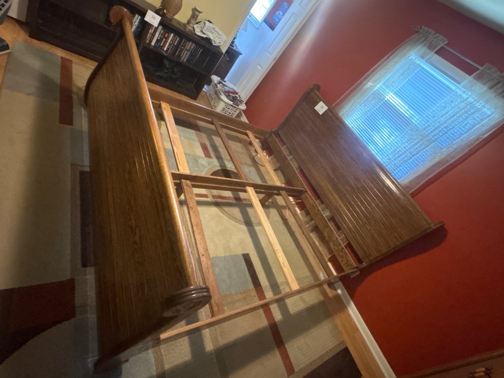 Wooden King Bedframe 