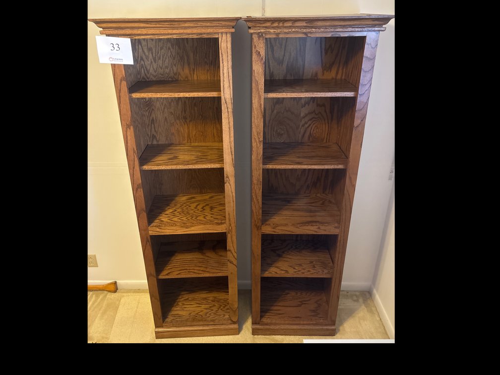 2 Wooden Bookshelves